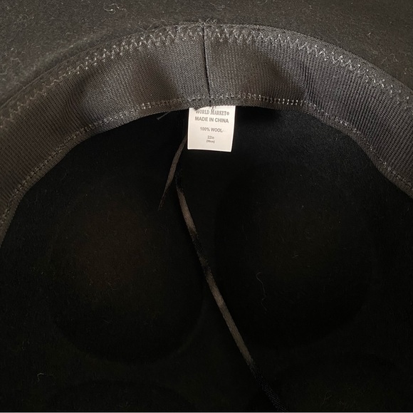 World Market Black Wool Trooper Dome Hat NWOT - Picture 7 of 9